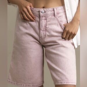Anthropology Pilcro Bermuda Shorts- Washed Pink
